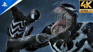 Symbiote Suit vs Venom Boss Fight Ultimate Difficulty  SpiderMan 2 PS5 4K [upl. by Ahtekahs]