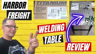 New Harbor Freight Titanium Welding Table REVIEW Is it good Lets Find Out [upl. by Ymar476]