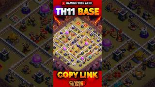 TH11 WAR BASE 🔥 Clash of clans  shorts clashofclans coc [upl. by Neerual]