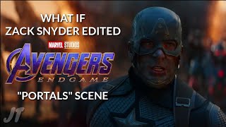 WHAT IF Zack Snyder Edited Avengers Endgames “Portals Scenequot [upl. by Onidranreb]