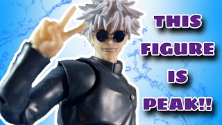 The BEST Satoru Gojo Action Figure Sh Figuarts Jujutsu Kaisen High School Satoru Gojo [upl. by Eissirc924]