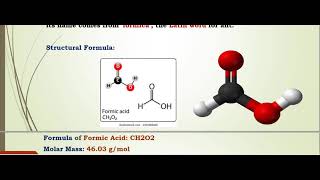 Lecture  8 Formic Acid  Chemical Industries [upl. by Arutnev]