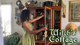 Transforming My New House Into A Witchs Cottage 🛖 Epic Green Witch Home Makeover 🪴Apartment Crafts [upl. by Atews]