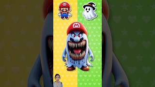 Super Mario Turns Into a Halloween Ghost helloween ghost cartoon supermario luigi wario [upl. by Ahsinrat785]