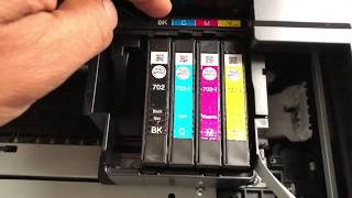 EPSON WF3720 Ink Cartridge Replacement [upl. by Dinerman314]