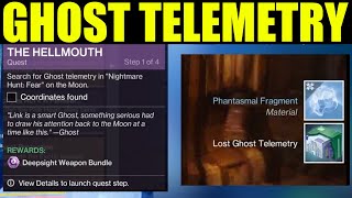 Search for ghost telemetry in the nightmare hunt fear on the moon  hellmouth quest guide  Destiny [upl. by Lairret]