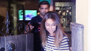 Anusha Dandekar And Karan Kundra Spotted At Hakims Aalim Bandra Khar [upl. by Wessling]