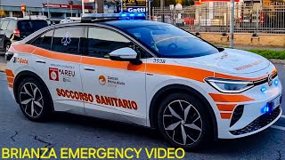 ESEMPLARE UNICO Automedica Volkswagen ID5 AREU Monza in emergenza [upl. by Lorilyn46]