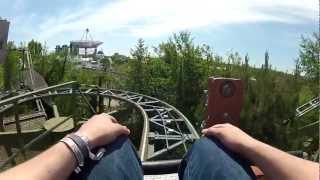 Europa Park Matterhorn Blitz Front Row 1080p25 Fisheye GoPro [upl. by Oinotnaocram]