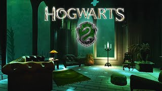 Slytherin Common Room ◈ 3D Hogwarts Virtual House Tour  Commenting Curiosities Dreams PS4 [upl. by Leumel329]