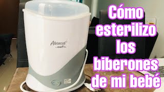 Cómo esterilizar los biberones  Esterilizador Advanced Evenflo [upl. by Eimmis914]