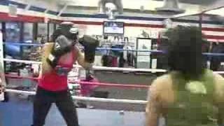 Knockouts For Girls Lisa Nugent and Laurie Paolone Sparring [upl. by Aicilra]