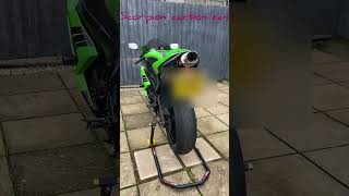 Kawasaki Ninja ZX6R 2008 scorpion exhaustno exhauststock exhaust sound [upl. by Gilboa]