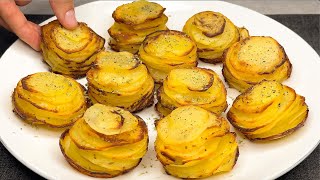 I could eat this potatoes every day Delicious parmesan potato stacks Very easy recipe [upl. by Tecla]