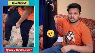 Bewakoof joggers review in Hindi  Bewakoof products Size issue solved [upl. by Carn]