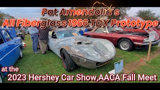 Pat Amendolias All Fiberglass TDX Prototype 2023 Hershey Car Show AACA Fall Meet AACA [upl. by Adlai]