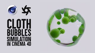 Cloth bubbles simulation in Cinema 4D using Octane Render [upl. by Vidda]