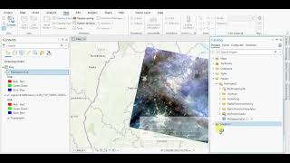 How to perform image correction composite bands and clip raster in ArcGIS Pro [upl. by Aynnek]