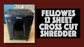 Fellowes 12C15 12 Sheet Cross Cut Paper Shredder Review [upl. by Harlin]