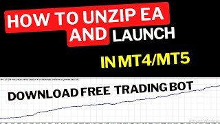 How to unzip and launch EA in MT4 and MT5 [upl. by Nnylecyoj]