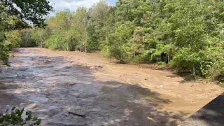 Vicious flood waters in the South Fork Holston River [upl. by Ahsiuq]