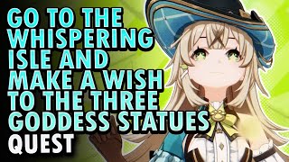 Go To The Whispering Isle And Make A Wish To The Three Goddess Statues  Genshin Impact 48 [upl. by Mendel]