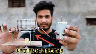 Make a mini generator using peltier module  जनरेटर बनाने का नई तरीका  😍😍 [upl. by Eugilegna]