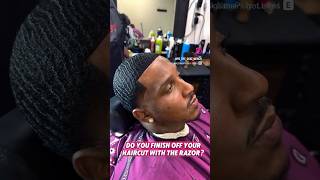 WHY YOUR BARBER SHOULD FINISH OFF YOUR 360 WAVE HAIRCUT WITH A RAZOR barber hairtrends [upl. by Eronaele]