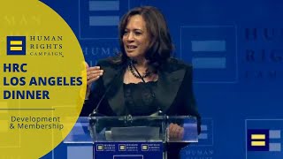 Senator Kamala Harris Speaks at the 2019 HRC LA Dinner [upl. by Oironoh]