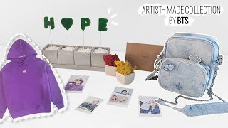 퀄리티 무엇 방탄소년단이 직접 만든💜ARTISTMADE COLLECTION BY BTSJHOPE JIMIN V💜High quality merch made by BTS [upl. by Tdnaltroc]