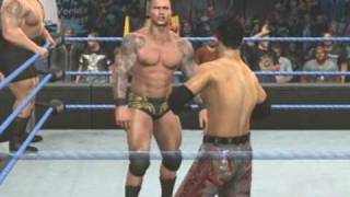 Part 2 Shomiz Vs Rated Rko Tag Title Simulation SmackDown Vs RAW 2010 X Box 360 [upl. by Thayer]