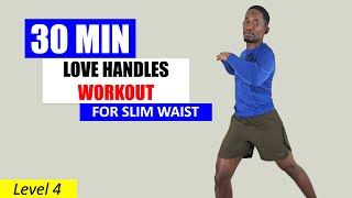 30 Min Love Handles Workout for A Slimmer Waist and Flat Belly [upl. by Aitnwahs]