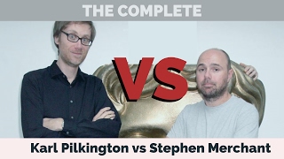 The Complete Karl Pilkington vs Stephen Merchant A compilation with Ricky Gervais Doctor Yak [upl. by Sirenay]