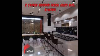 MODERN HOUSE 8X20 mts 3 Bedrooms  KITCHEN arquitectura home renderizado [upl. by Irmo]