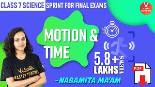 Motion and Time Class 7  Class 7 Science Sprint for Final Exams  Chapter 13VedantuJunior [upl. by Mcloughlin429]