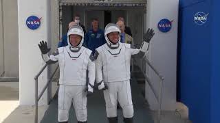 NASA astronauts Doug Hurley and Bob Behnken ready for flight [upl. by Adnat]