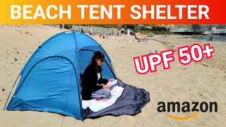 Amazing Beach Tent Sun Shelter Set Up Video from Amazon [upl. by Vanny]