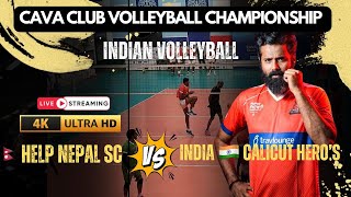 🇮🇳 India Vs Nepal🇳🇵Cava Club Volleyball Championship  2024 [upl. by Alyks]