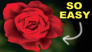 How to Airbrush a Rose for Beginners [upl. by Rihat483]