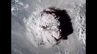 Global footage of the Tongan Underwater Volcano quotHunga TongaHunga Haapaiquot [upl. by Seavey406]