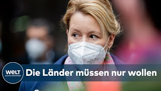 CORONATESTS Fokus nicht nur auf die Schulen  Franziska Giffey fordert Testpflicht für KitaKinder [upl. by Saxet]