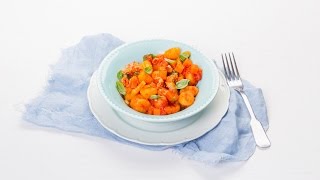 Gebakken gnocchi met tomatensaus en kalkoen – Allerhande [upl. by Suckram]