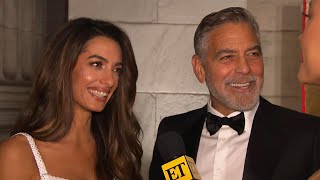 George and Amal Clooney on Celebrating 9th Anniversary Exclusive [upl. by Casie303]