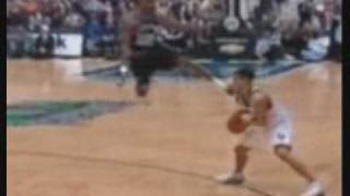 Bruce bowen kicks Wally Sczerbiak in the face [upl. by Kanor732]