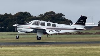 Beechcraft Bonanza G36 Landing at Ballarat [upl. by Hendel]