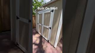 4x8 Leanto Shed built on site shed shedbuild backyardshed storage organization [upl. by Nidnarb]