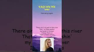 Adele  Easy On Me Lyrics shorts [upl. by Sanalda]