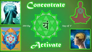 Concentrate  349 Hz for Heart Chakra Activation Binaural Soundscape [upl. by Sihunn]