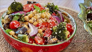 Salade de Quinoa avec Légumes Rôtis au Four et l’Ail Confit  Une Recette Qui Vous Émerveillera 😋 [upl. by Yalahs]