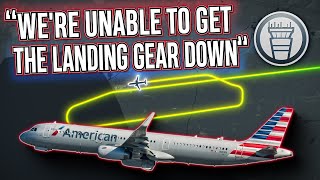 LANDING GEAR MALFUNCTION Leads To EMERGENCY Landing at Los Angeles ATC audio [upl. by Theta]